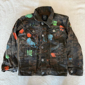 Girl’s GS-115 Camo Denim Jacket Size 6